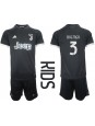 Juventus Gleison Bremer #3 Ausweichtrikot für Kinder 2023-24 Kurzarm (+ Kurze Hosen)